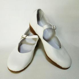 Туфли белые для народных танцев 